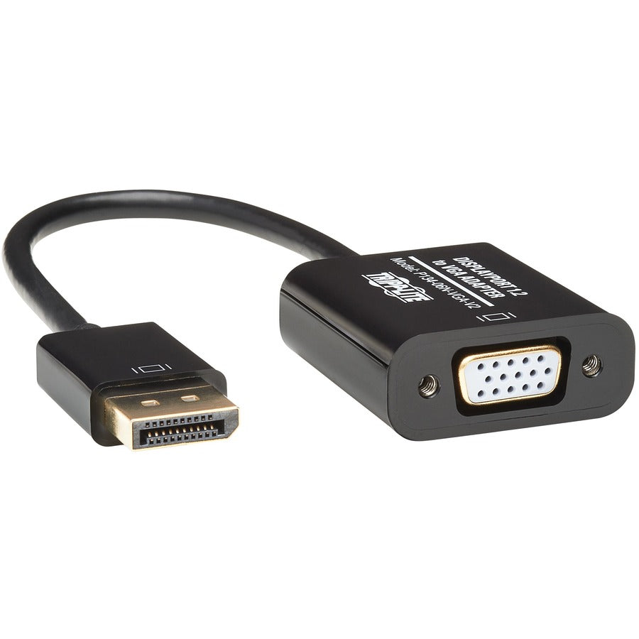 Tripp Lite by Eaton DisplayPort to VGA Active Adapter Video Converter , DP ver 1.2 (M/F), 6-in. (15.24 cm) P134-06N-VGA-V2