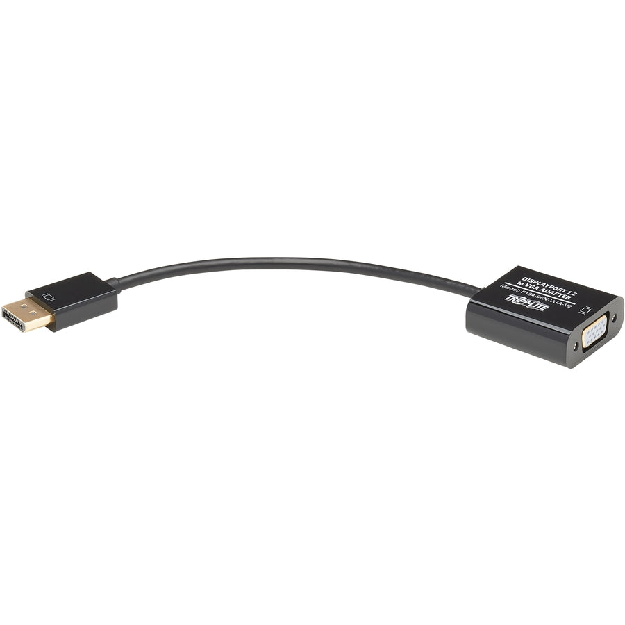 Tripp Lite by Eaton DisplayPort to VGA Active Adapter Video Converter , DP ver 1.2 (M/F), 6-in. (15.24 cm) P134-06N-VGA-V2