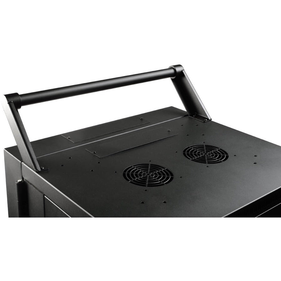 Tripp Lite by Eaton Mobile Cart Conversion Kit with Handle, Casters and Power Cord Manager for Tablet/Chromebook Charging Stations CSHANDLEKIT