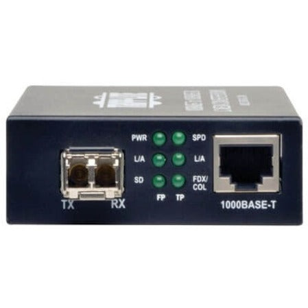 Tripp Lite by Eaton 10/100/1000 LC Multimode Fiber to Ethernet Media Converter, 550M, 850nm N785-001-LC-MM