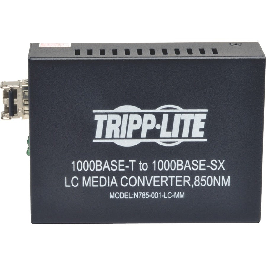 Tripp Lite by Eaton 10/100/1000 LC Multimode Fiber to Ethernet Media Converter, 550M, 850nm N785-001-LC-MM