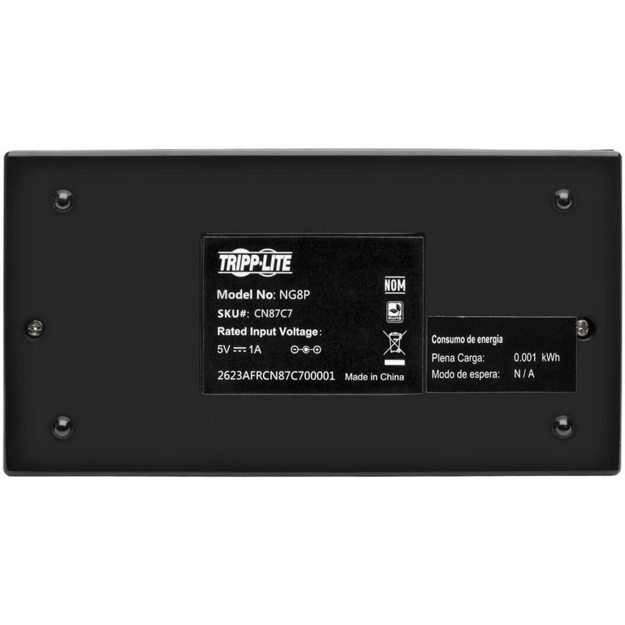 Tripp Lite by Eaton 8-Port Gigabit Ethernet Switch Desktop RJ45 Unmanaged Switch 10/100/1000 Mbps NG8P