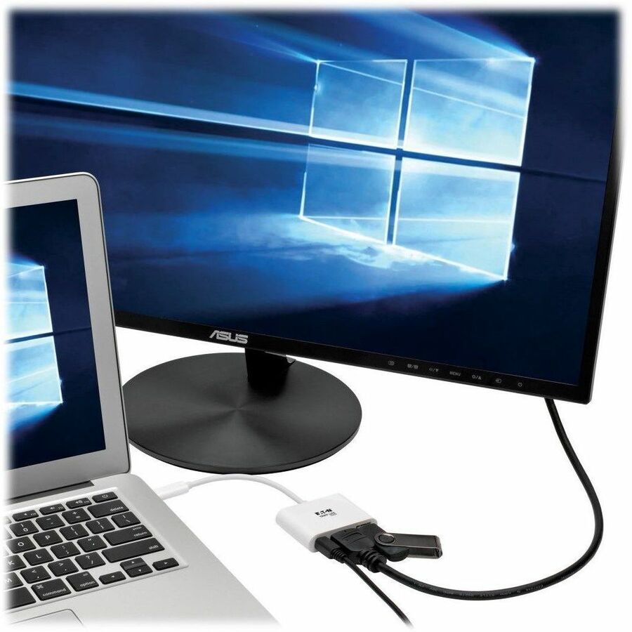 Tripp Lite by Eaton USB C to HDMI Multiport Video Adapter Converter 4K x 2Kw/ USB-A Hub, & USB-C PD Charging, Thunderbolt 3 Compatible, USB Type C to HDMI, USB-C to HDMI, USB Type-C to HDMI U444-06N-H4U-C