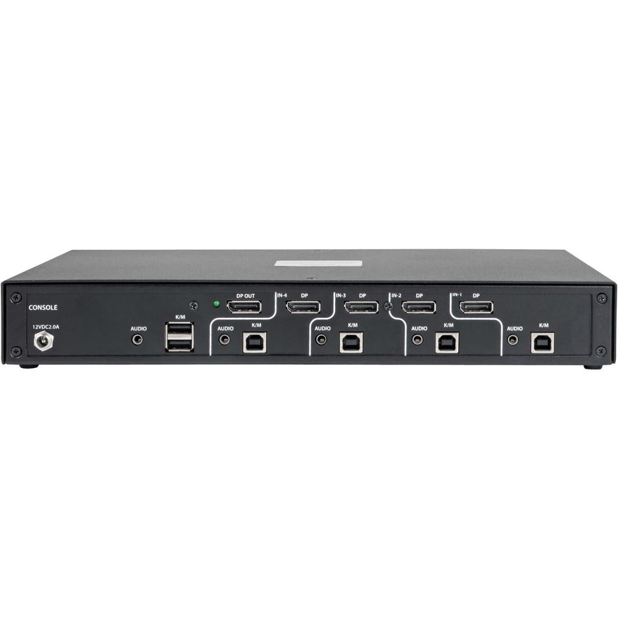 Tripp Lite by Eaton Secure KVM Switch, 4-Port, DisplayPort to DisplayPort, 4K, NIAP PP3.0 Certified, Audio, Single Monitor, TAA B002-DP1A4