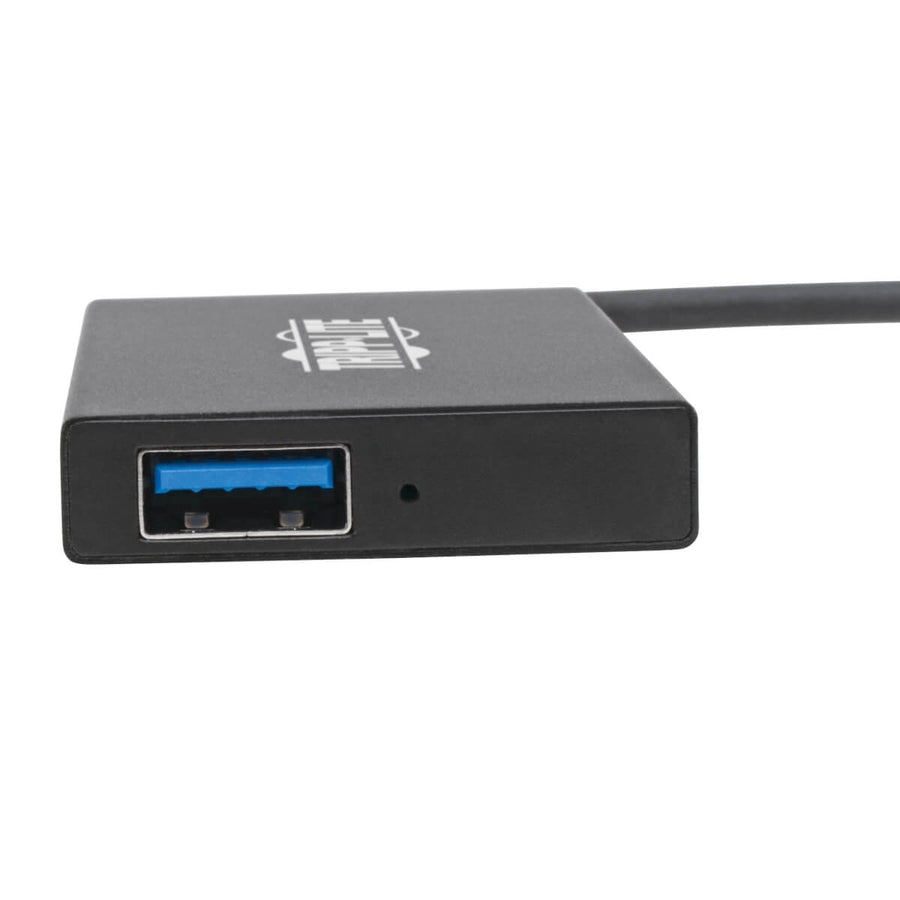Tripp Lite by Eaton 4-Port USB-C Hub, USB 3.x (5Gbps), 4x USB-A Ports, Aluminum Housing, Black U460-004-4A-AL