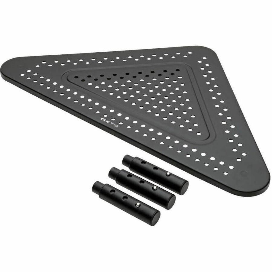 Tripp Lite by Eaton Monitor Riser for Desk, 12 x 20 in. - Height Adjustable, Corner, Metal, Black MR1220M