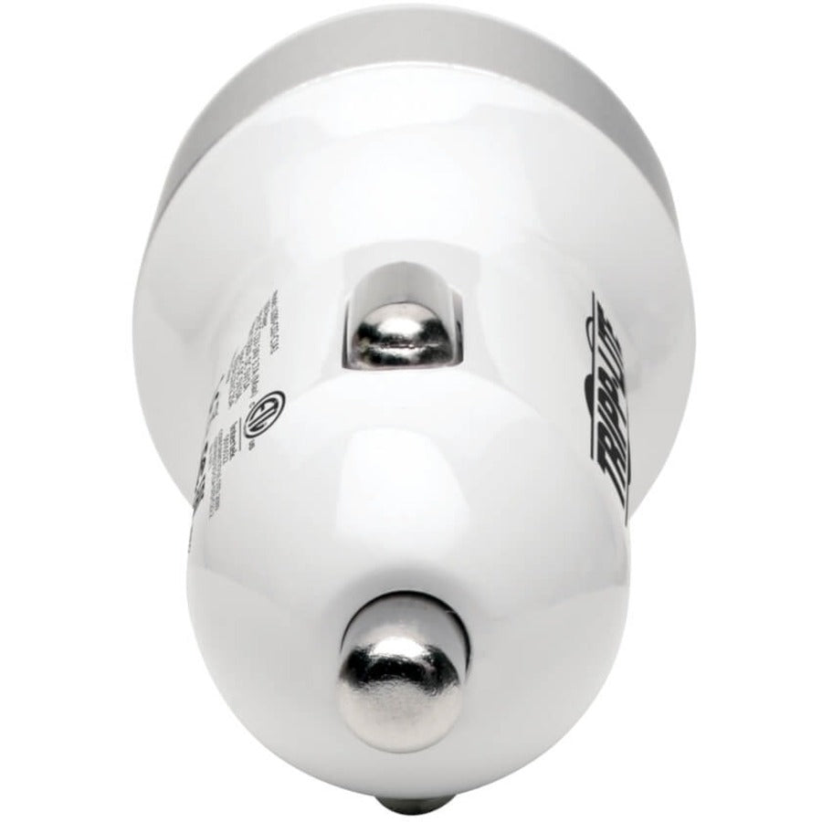 Tripp Lite by Eaton Dual-Port USB Car Charger with PD Charging - USB Type C (27W) & USB Type A (5V 1A/5W), UL 2089 U280-C02-C1A1