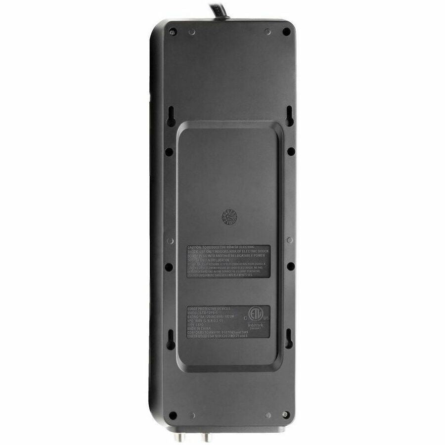 Eaton Tripp Lite Series Protect It! 12-Outlet Surge Protector, 8 ft. (2.43 m) Cord, 4320 Joules, Tel/Modem/Coax Protection, 2 USB Ports, Black TLP128TTUSBB