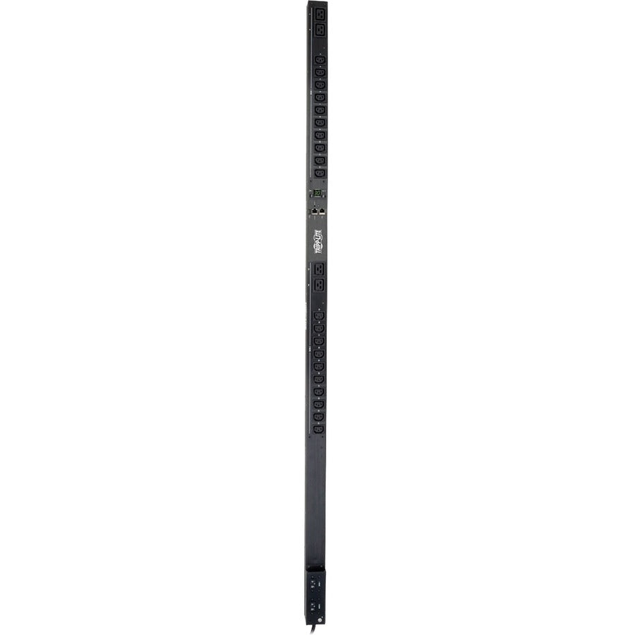 Tripp Lite by Eaton 5.5kW Single-Phase Monitored PDU with LX Platform Interface, 208/230V Outlets (20 C13 & 4 C19), L6-30P, 0U, TAA PDUMNV30HVLX