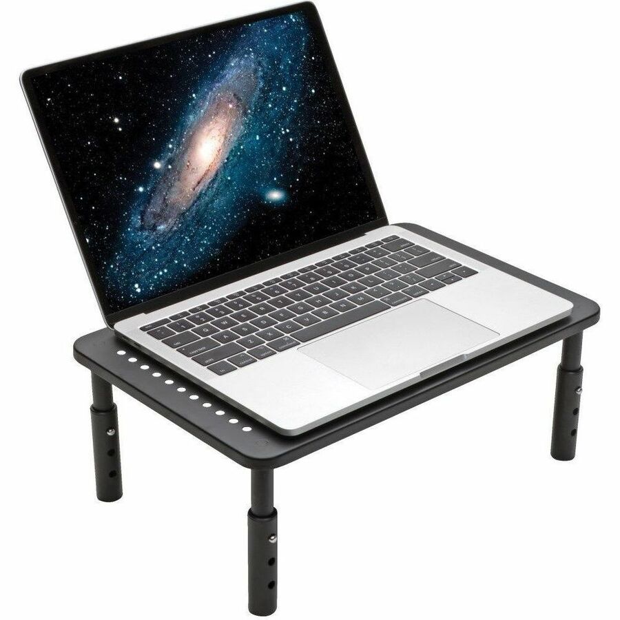 Tripp Lite by Eaton Monitor Riser for Desk, 14 x 9 in. - Height Adjustable, Metal, Black MR1411M