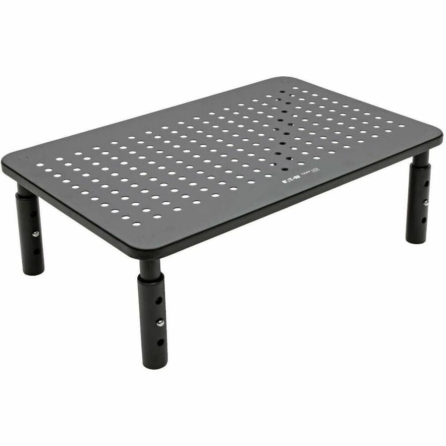 Tripp Lite by Eaton Monitor Riser for Desk, 14 x 9 in. - Height Adjustable, Metal, Black MR1411M