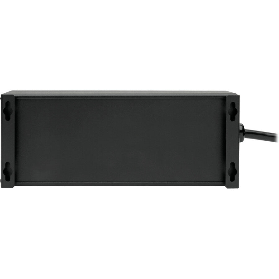 Tripp Lite by Eaton Isobar 6-Outlet Surge Protector, 10 ft. (3.05 m) Cord, Right-Angle Plug, 3840 Joules, 2 USB Ports, Metal Housing IBAR6ULTRAUSBB