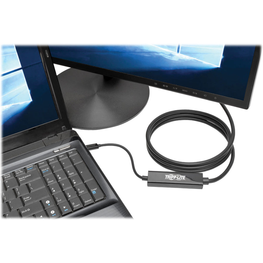 Tripp Lite by Eaton USB-C to HDMI Active Adapter Cable (M/M), 4K, Black, 6 ft. (1.8 m) U444-006-H