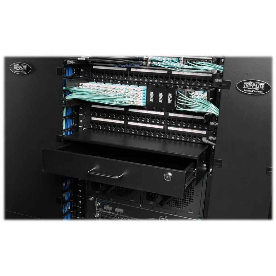 Tripp Lite by Eaton 2U Locking Rackmount Storage Drawer Rack Enclosures/ Open Frame SRDRAWER2U