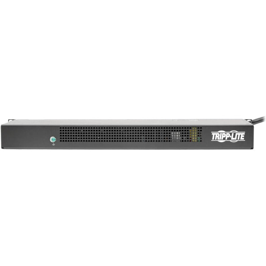 Tripp Lite by Eaton 1.9kW Single-Phase Switched PDU, LX Interface, 120V Outlets (8 5-15/20R), NEMA L5-20P/5-20P input, 12 ft. (3.66 m) Cord, 1U Rack, TAA PDUMH20NET2LX