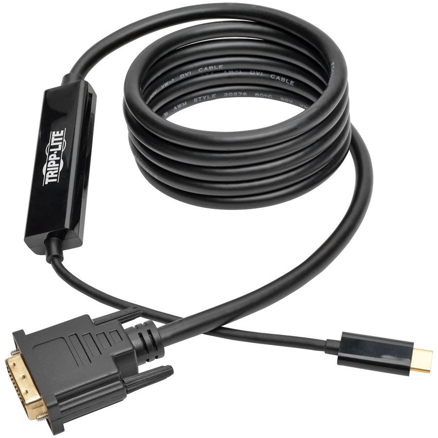 Tripp Lite by Eaton USB-C to DVI Active Adapter Cable (M/M), Black, 6 ft. (1.8 m) U444-006-D