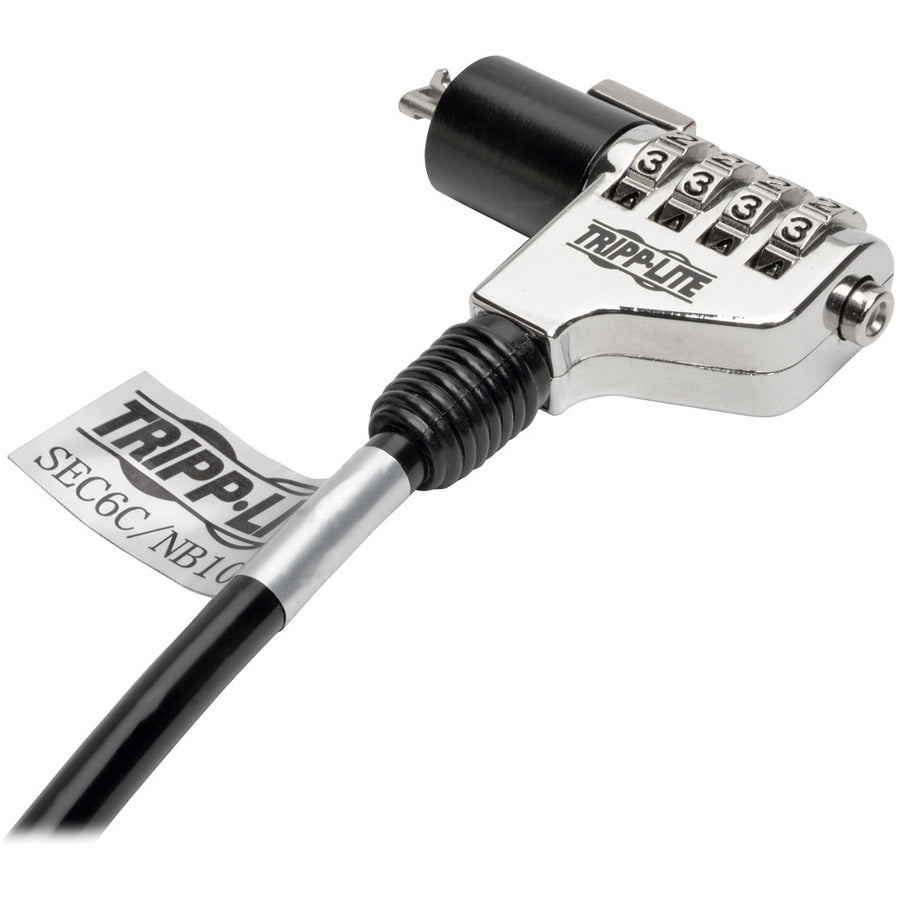 Tripp Lite by Eaton Security Lock for Laptops and Peripherals, 4-Digit Combination, 6 ft. (1.83 m) Cable SEC6C