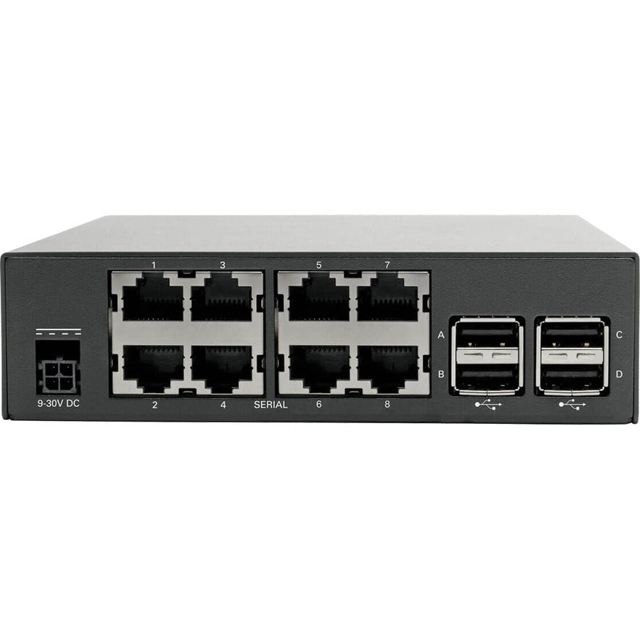 Tripp Lite by Eaton 8-Port Console Server with Dual GbE NIC, 4Gb Flash and 4 USB Ports B093-008-2E4U