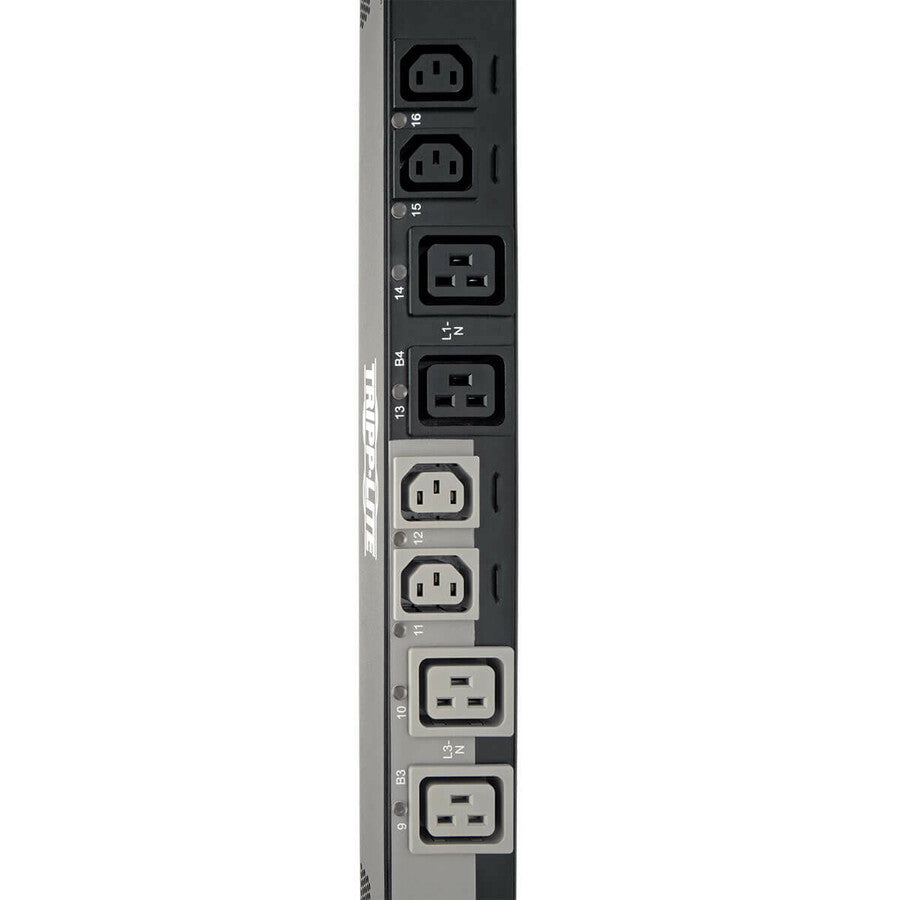 Tripp Lite by Eaton 28.8kW 220-240V 3PH Switched PDU - LX Interface, Gigabit, 24 Outlets, Hardwire 380-415V Input, LCD, 1.8 m Cord, 0U 1.8 m Height, TAA PDU3XEVSRHWA