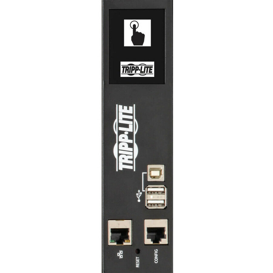 Tripp Lite by Eaton 28.8kW 220-240V 3PH Switched PDU - LX Interface, Gigabit, 24 Outlets, Hardwire 380-415V Input, LCD, 1.8 m Cord, 0U 1.8 m Height, TAA PDU3XEVSRHWA