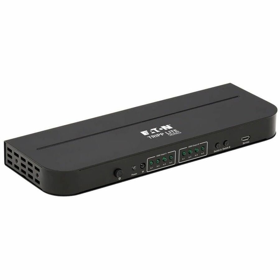 Tripp Lite by Eaton 4x2 HDMI Matrix Switch/Splitter with Audio Extractor - 4K 60 Hz, IR Control, HDCP 2.2, 4:4:4 B118-2X4-4K-A