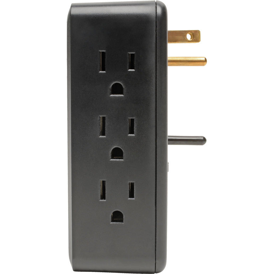 Tripp Lite by Eaton 6-Outlet Surge Protector with 2 USB Ports (3.4A Shared) - Side Load, Direct Plug-In, 1050 Joules TLP6SLUSBB