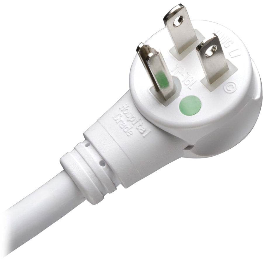 Tripp Lite by Eaton Safe-IT UL 1363A Medical-Grade Power Strip for Patient-Care Vicinity, 6x Hospital-Grade Outlets, 15 ft. Right-Angle Cord PS-615-HG-OEMRA