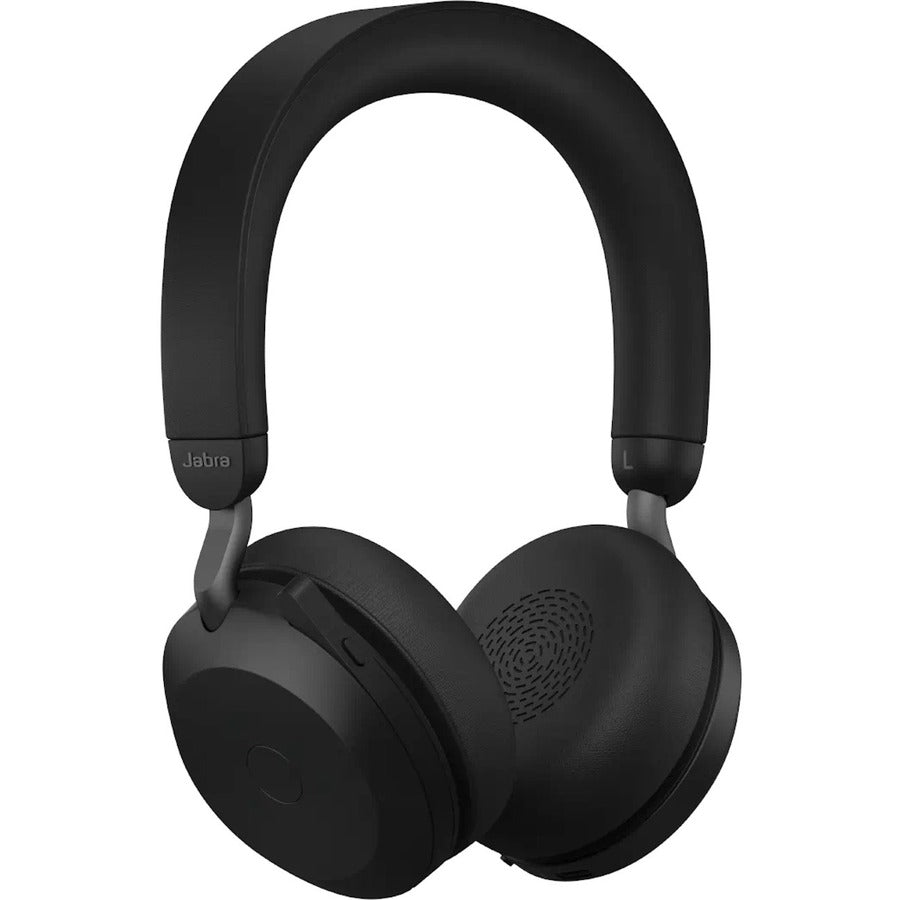 Jabra Evolve2 75 Wireless On-ear Stereo Headset - USB-C - For MS Teams - Black - Binaural - Ear-cup - 3000 cm - Bluetooth - 20 Hz to 20 kHz - MEMS Technology Microphone - Noise Cancelling 27599-999-899