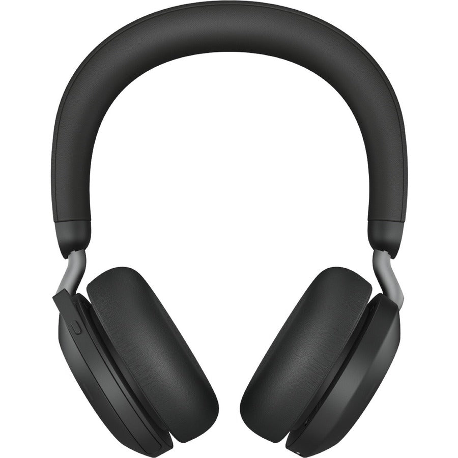 Jabra Evolve2 75 Wireless On-ear Stereo Headset - USB-C - For MS Teams - Black - Binaural - Ear-cup - 3000 cm - Bluetooth - 20 Hz to 20 kHz - MEMS Technology Microphone - Noise Cancelling 27599-999-899