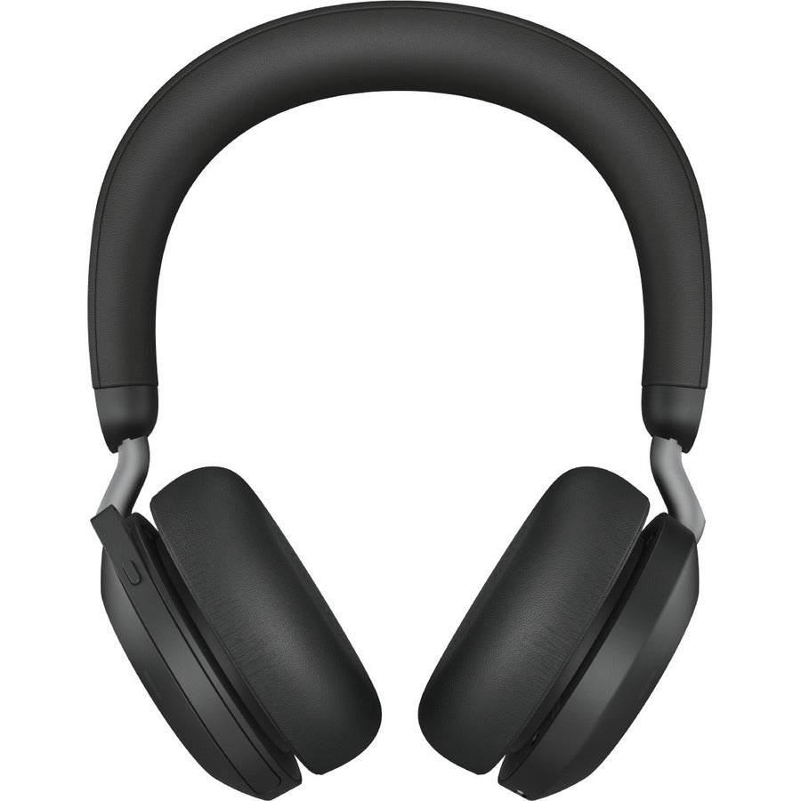 Jabra Evolve2 75 Wireless On-ear Stereo Headset - USB-A - Unified Communication - Black - Binaural - Ear-cup - 3000 cm - Bluetooth - 20 Hz to 20 kHz - MEMS Technology Microphone - Noise Cancelling 27599-989-999