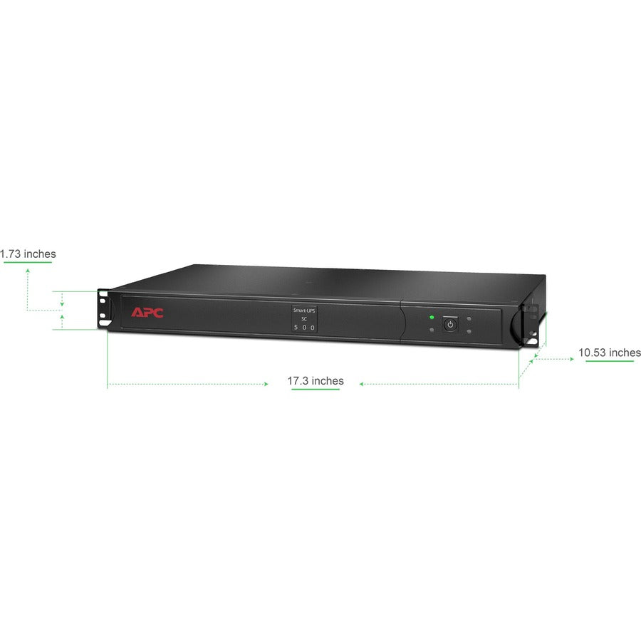 APC by Schneider Electric Smart-UPS 500VA Rack-mountable UPS SC500RM1U