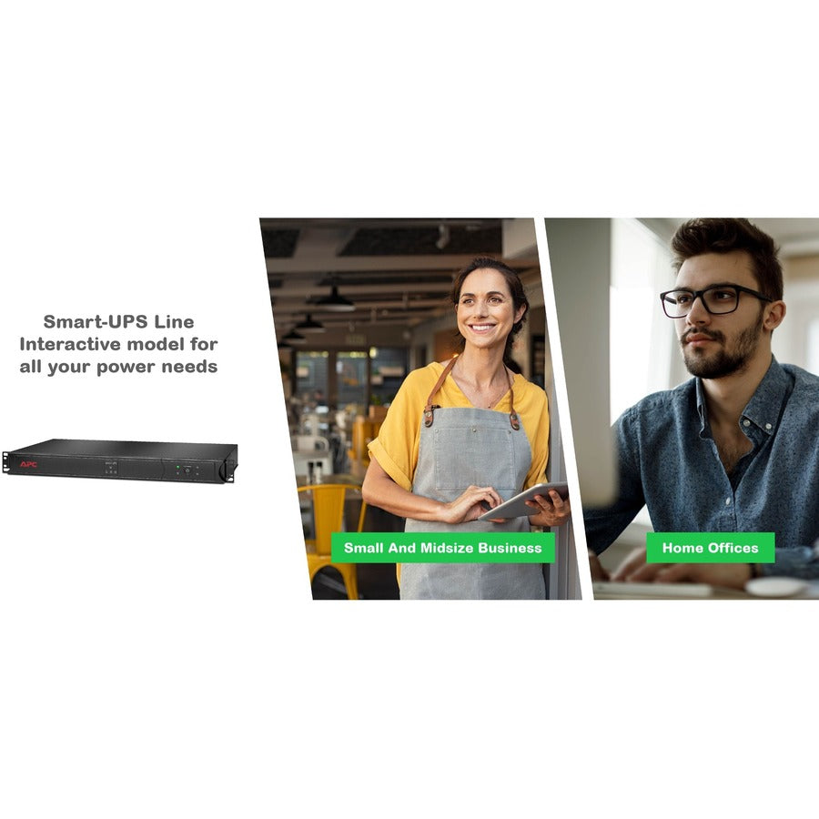 APC by Schneider Electric Smart-UPS 500VA Rack-mountable UPS SC500RM1U