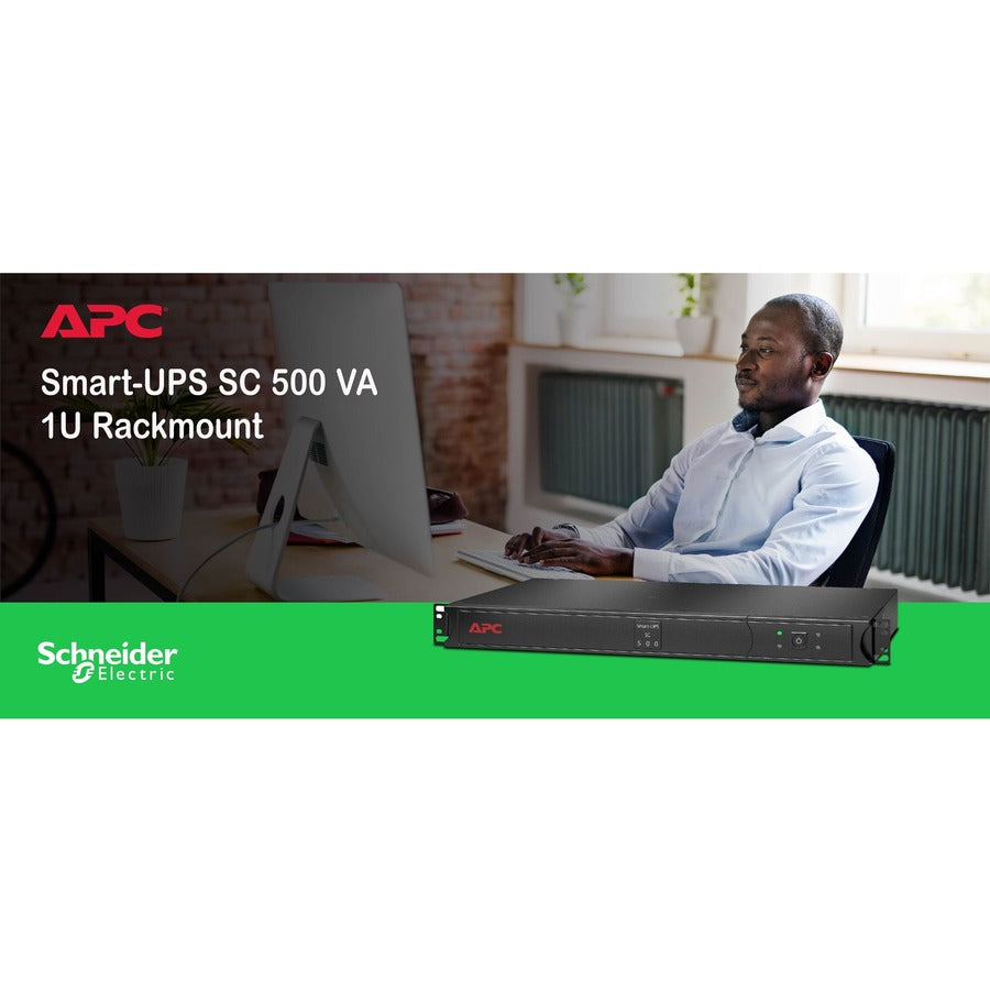 APC by Schneider Electric Smart-UPS 500VA Rack-mountable UPS SC500RM1U