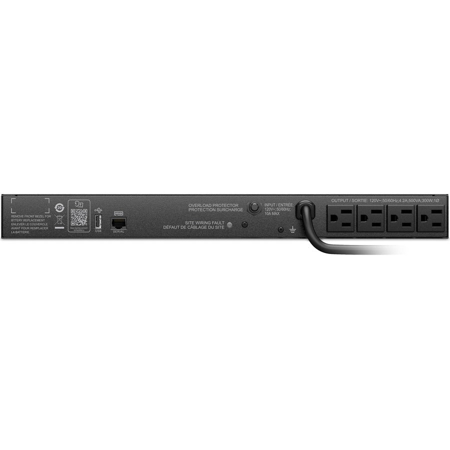 APC by Schneider Electric Smart-UPS 500VA Rack-mountable UPS SC500RM1U