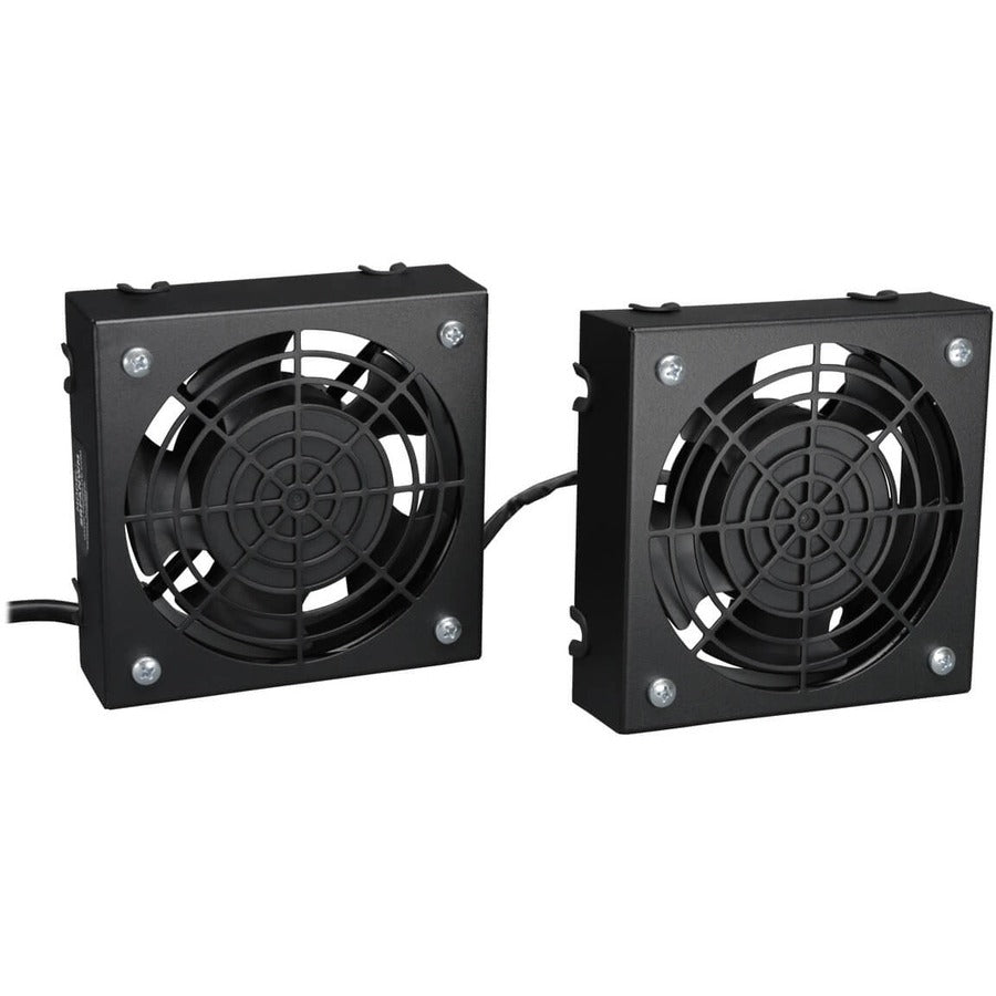 Tripp Lite by Eaton SmartRack Wall-Mount Roof Fan Kit - 2-120V high-performance fans; 210 CFM; 5-15P plug SRFANWM