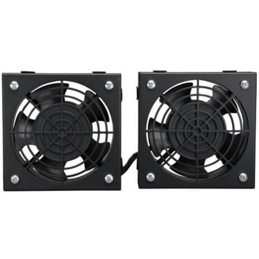 Tripp Lite by Eaton SmartRack Wall-Mount Roof Fan Kit - 2-120V high-performance fans; 210 CFM; 5-15P plug SRFANWM