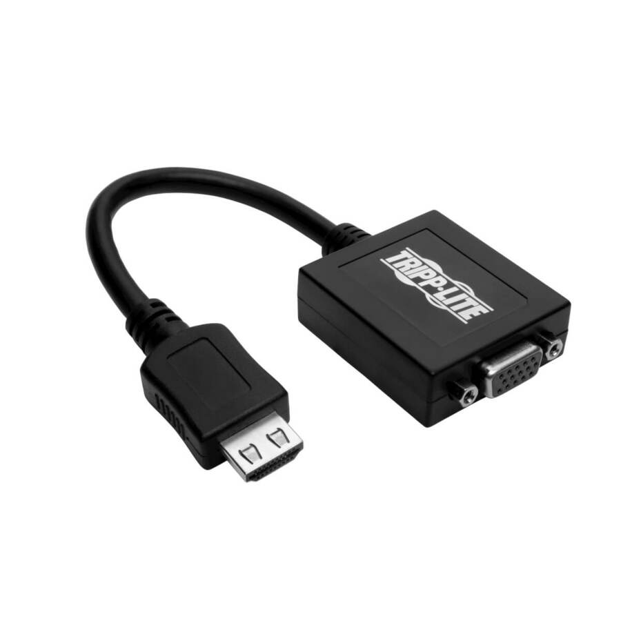Tripp Lite by Eaton HDMI to VGA with Audio Converter Cable Adapter for Ultrabook/Laptop/Desktop PC, (M/F), 6-in. (15.24 cm) P131-06N