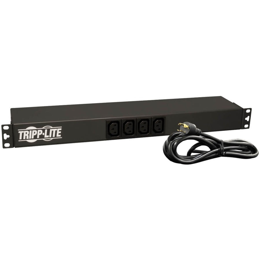 Tripp Lite by Eaton 3.8kW Single-Phase 208/240V Basic PDU, 14 Outlets (12 C13 & 2 C19), NEMA L6-20P Input, 15 ft. (4.57 m) Cord, 1U Rack-Mount PDUH20HVL6