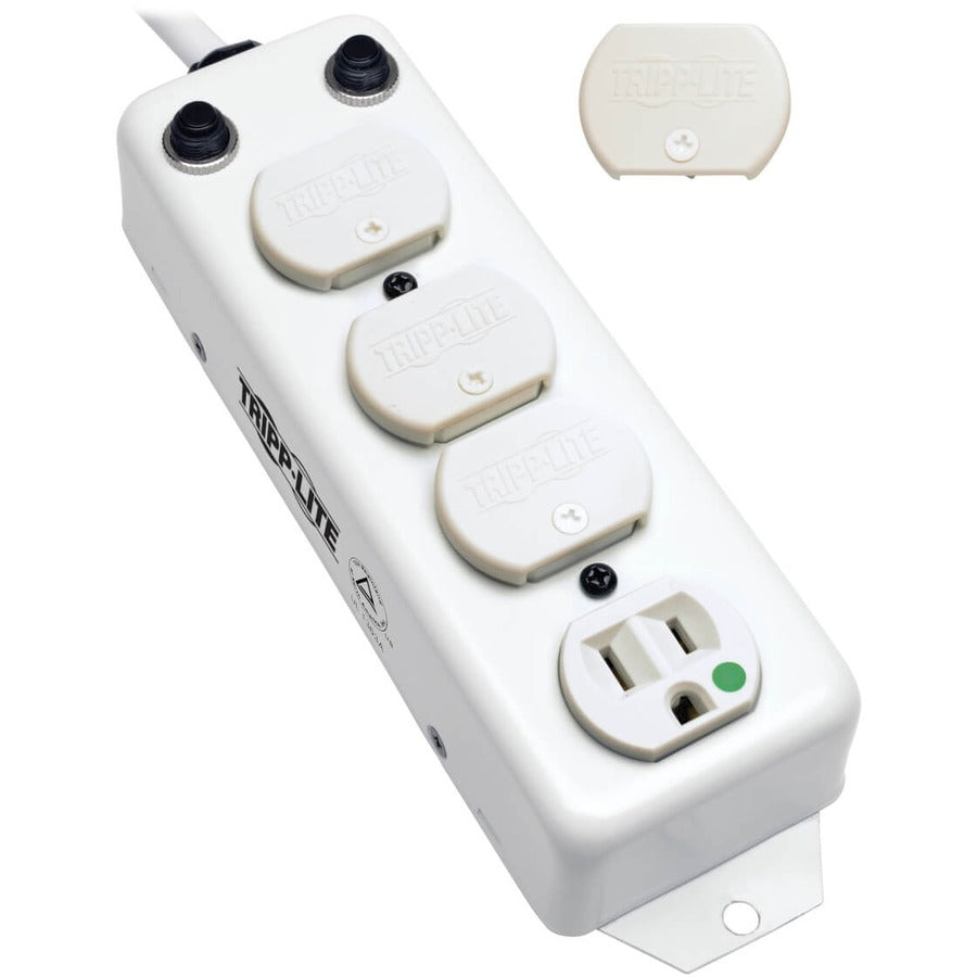 Tripp Lite by Eaton Safe-IT UL 1363A Medical-Grade Power Strip for Patient-Care Vicinity, 4x 15A Hospital-Grade Outlets, 15 ft. Cord PS-415-HG-OEM