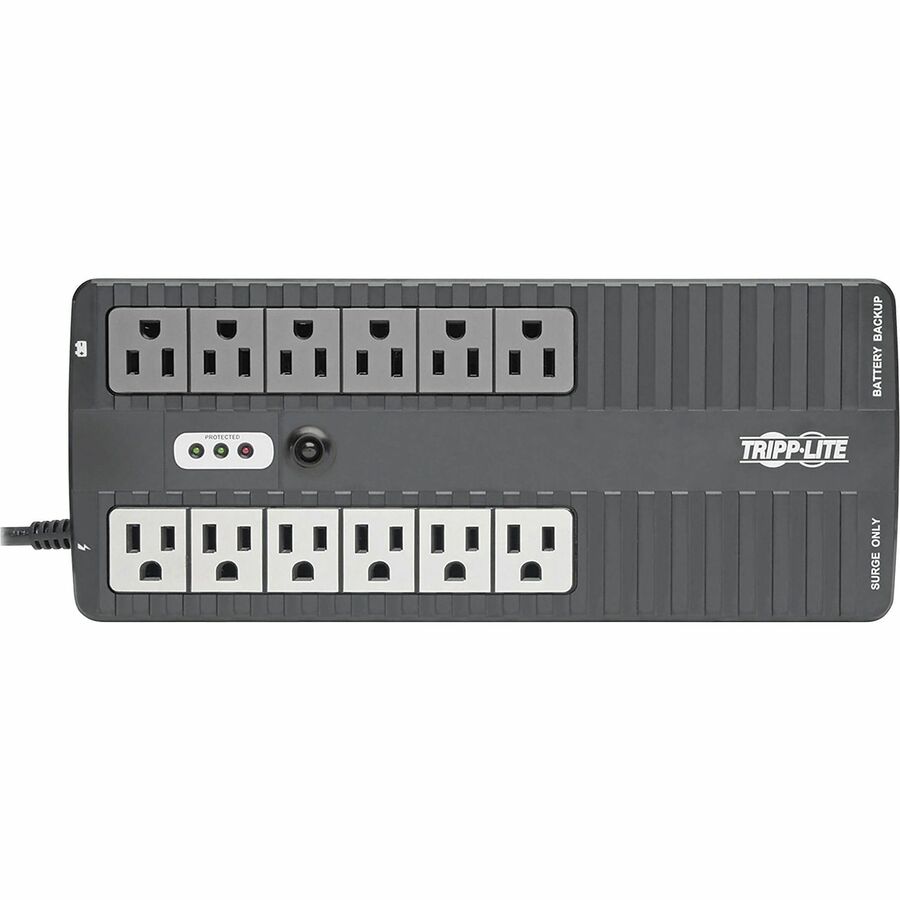 Tripp Lite by Eaton 900VA 480W Standby UPS - 12 NEMA 5-15R Outlets, 120V, 50/60 Hz, 5-15P Plug, ENERGY STAR, Desktop/Wall - Battery Backup INTERNET900U