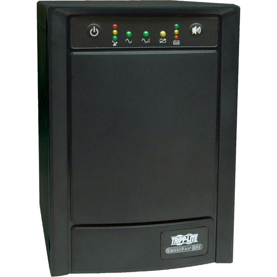 Tripp Lite by Eaton SmartPro 120V 750VA 500W Line-Interactive Sine Wave UPS, Tower, Network Card Options, USB, DB9 Serial - Battery Backup SMART750SLT