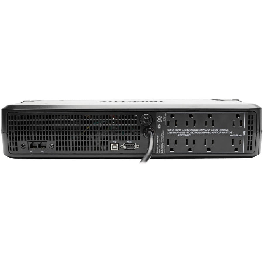Tripp Lite by Eaton Smart LCD 1500VA 900W 120V Line-Interactive UPS - 8 Outlets, USB, DB9, 2U Rack/Tower - Battery Backup SMART1500LCD