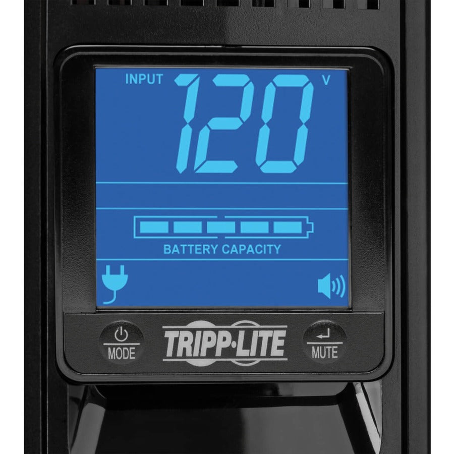 Tripp Lite by Eaton Smart LCD 1500VA 900W 120V Line-Interactive UPS - 8 Outlets, USB, DB9, 2U Rack/Tower - Battery Backup SMART1500LCD