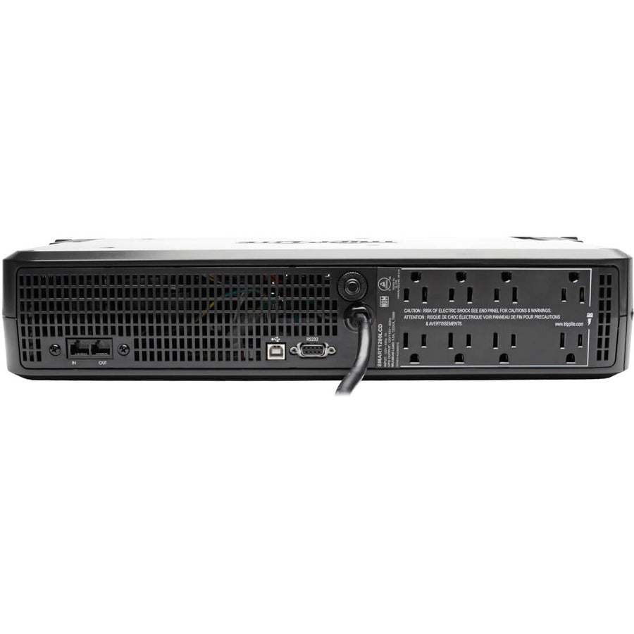 Tripp Lite by Eaton Smart LCD 1500VA 900W 120V Line-Interactive UPS - 8 Outlets, USB, DB9, 2U Rack/Tower - Battery Backup SMART1500LCD