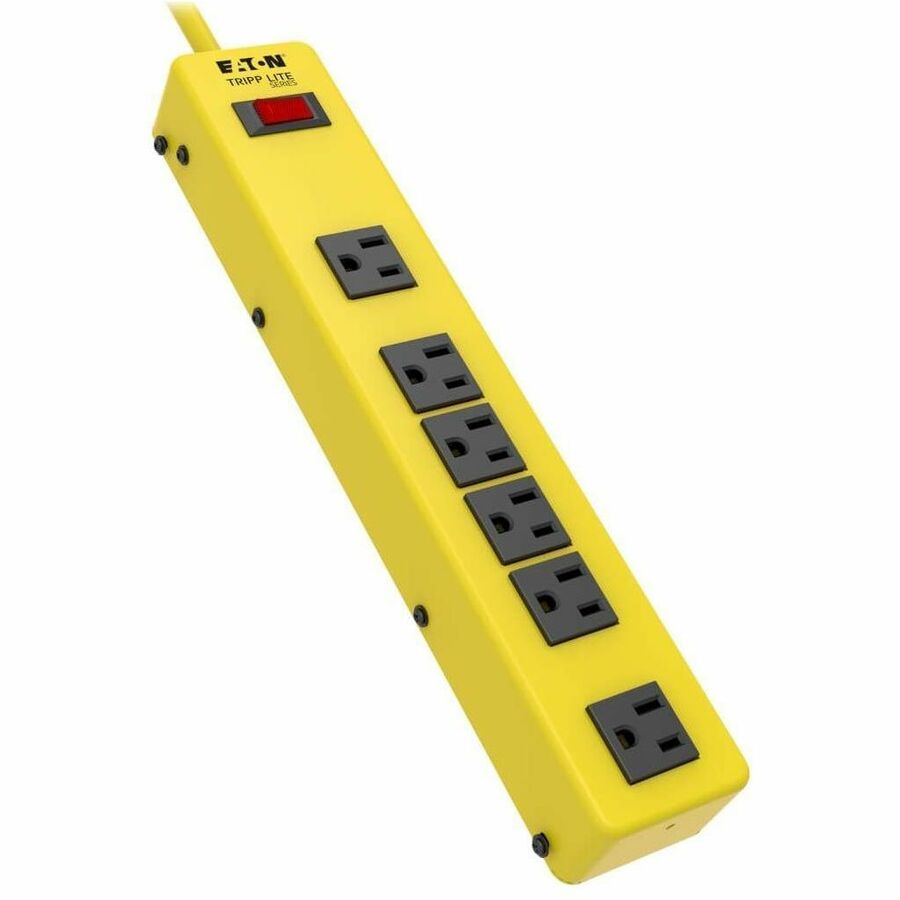 Eaton Tripp Lite Series Power It! 6-Outlet Safety Power Strip, 6 ft. (1.83 m) Cord & Clip, Safety Covers TLM626NS