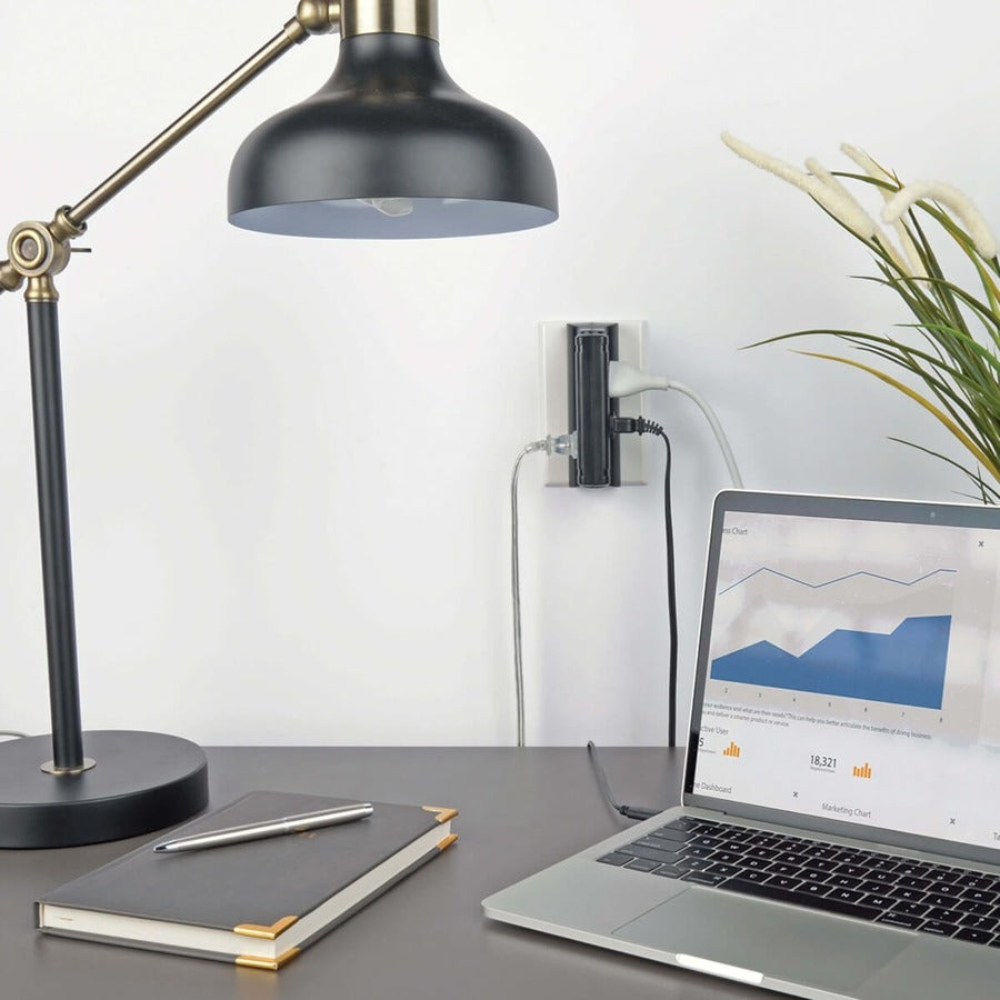 Tripp Lite by Eaton Protect It! Surge Protector with 4 Side-Mounted Outlets , Direct Plug-In, 720 Joules TLP4BK