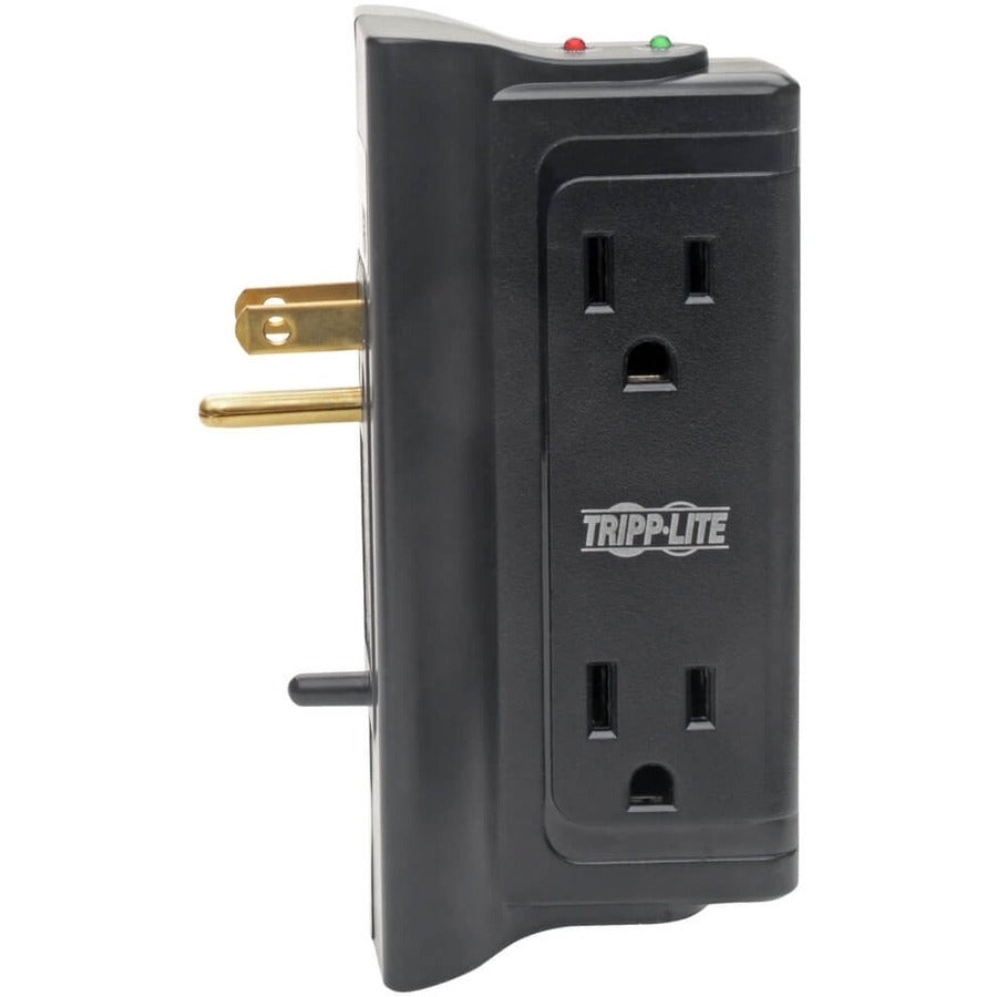 Tripp Lite by Eaton Protect It! Surge Protector with 4 Side-Mounted Outlets , Direct Plug-In, 720 Joules TLP4BK