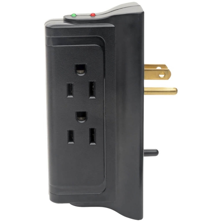 Tripp Lite by Eaton Protect It! Surge Protector with 4 Side-Mounted Outlets , Direct Plug-In, 720 Joules TLP4BK