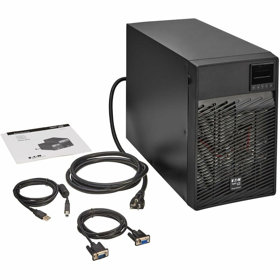 Tripp Lite by Eaton SmartOnline 1960VA 1770W 120V Double-Conversion UPS - 7 Outlets, Extended Run, Network Card Option, LCD, USB, DB9, Tower - Battery Backup SU2200XLCD