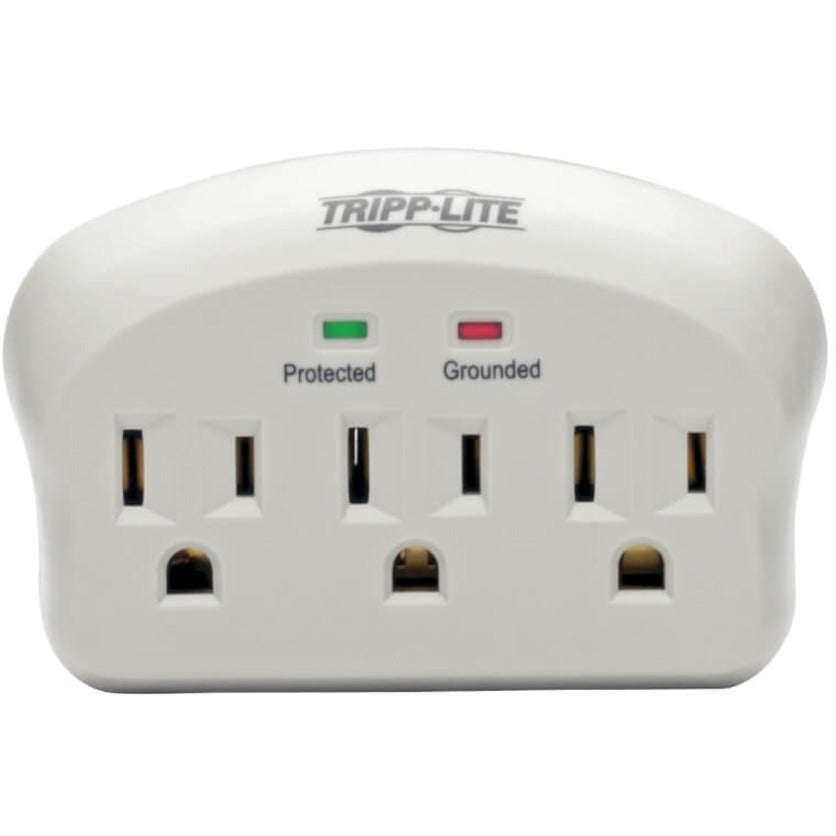 Tripp Lite by Eaton Protect It! 3-Outlet Surge Protector, Direct Plug-In, 660 Joules, 2 Diagnostic LEDs SK3-0
